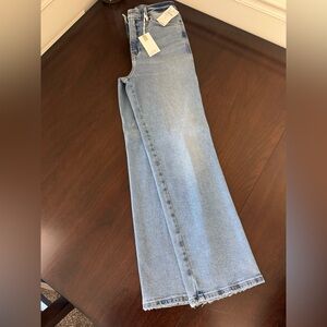 Good American Good Curve Straight Indigo 390 Light Blue Straight Jeans